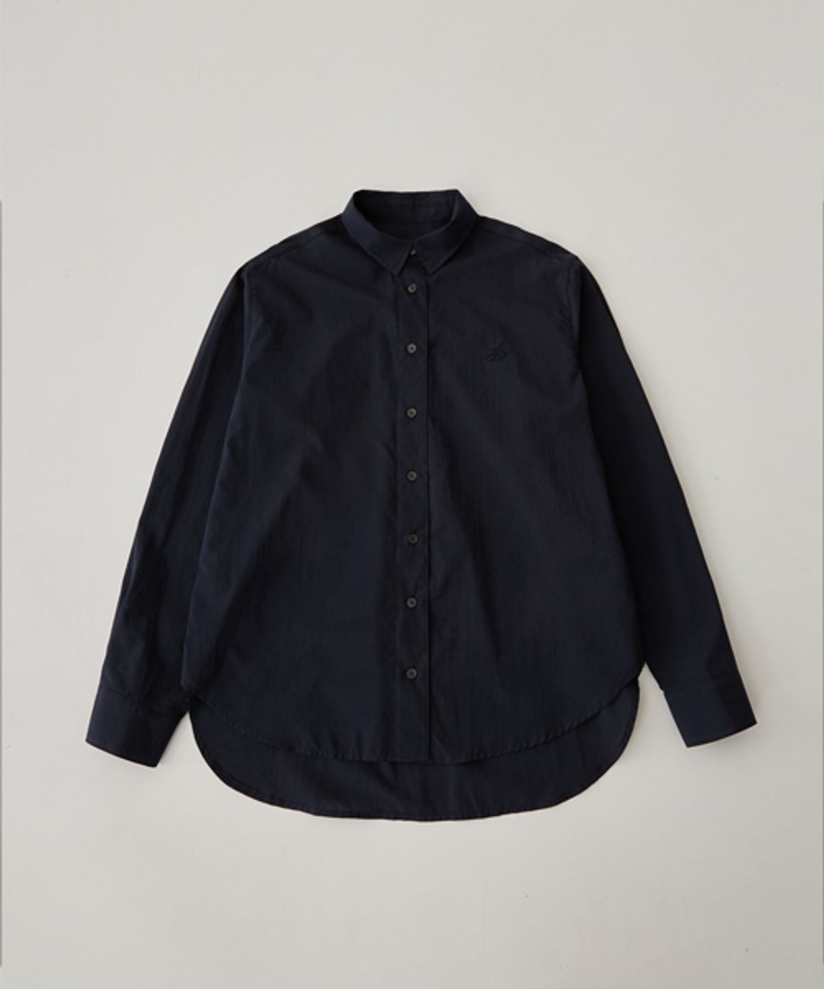 레이디 볼륨(LADY VOLUME) BASIC LOGO PLAY SHIRT_NAVY