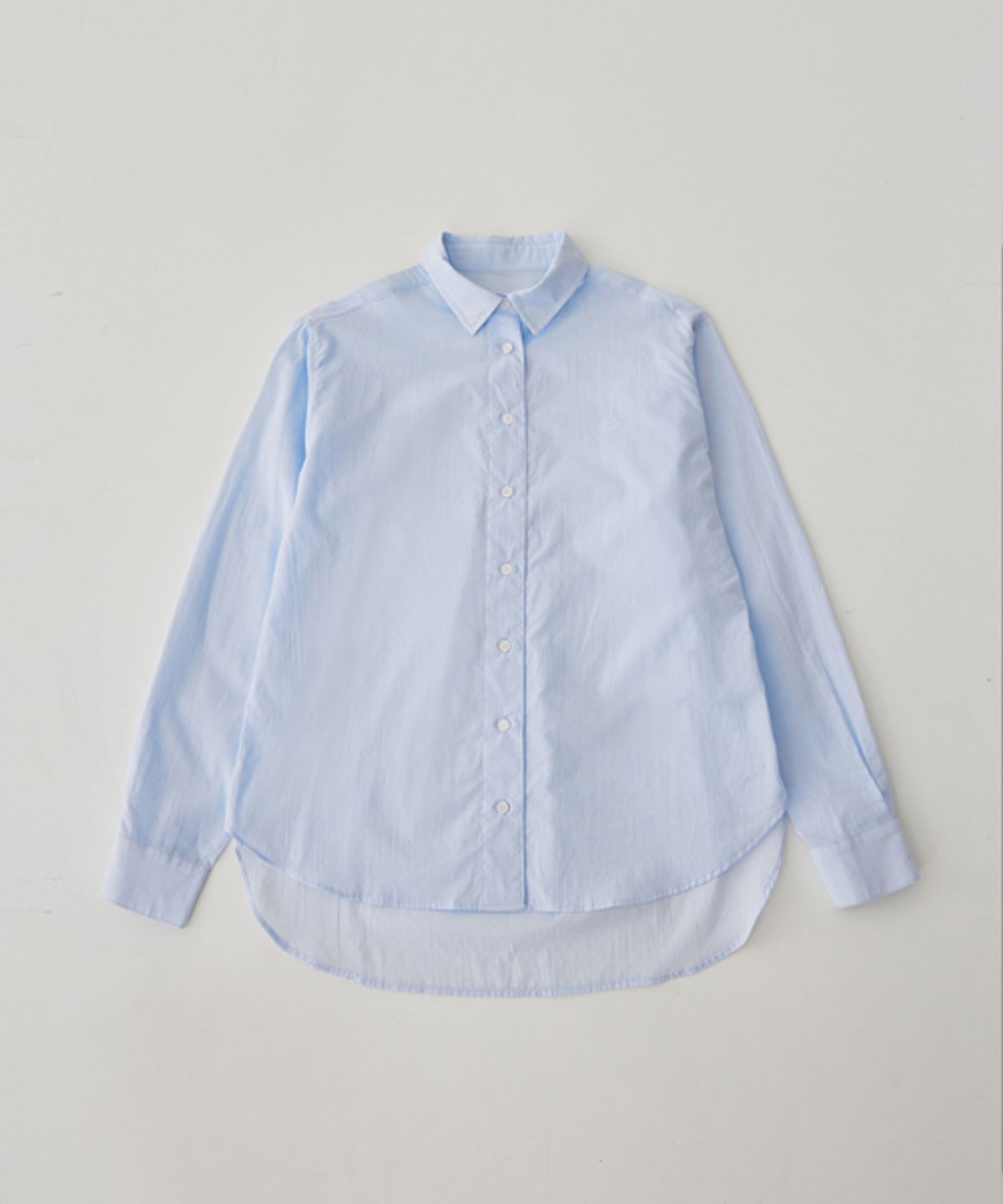 레이디 볼륨(LADY VOLUME) BASIC LOGO PLAY SHIRT_LIGHT BLUE