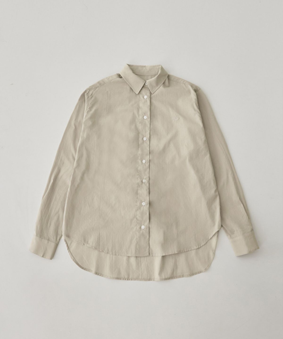 레이디 볼륨(LADY VOLUME) BASIC LOGO PLAY SHIRT_BEIGE