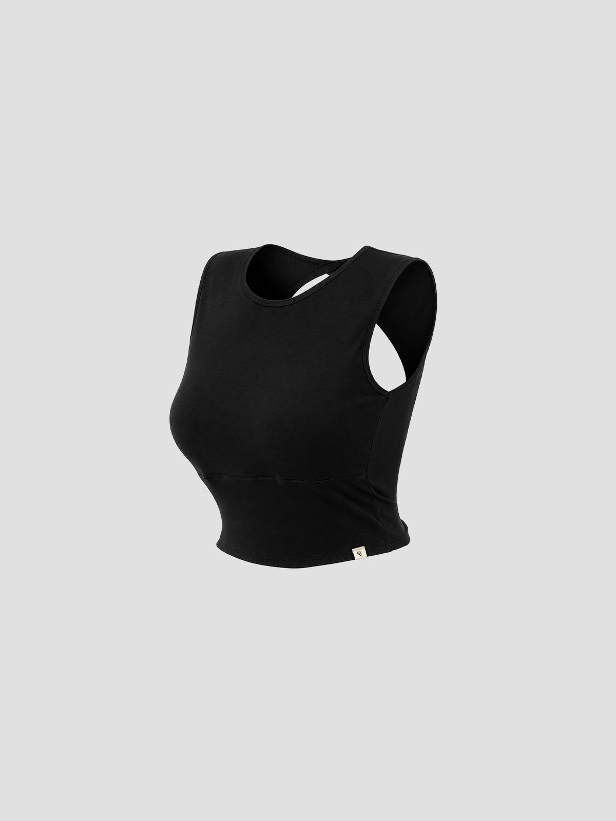 콘치웨어(CONCHWEAR) 턴 크롭 원 브라탑 (블랙)