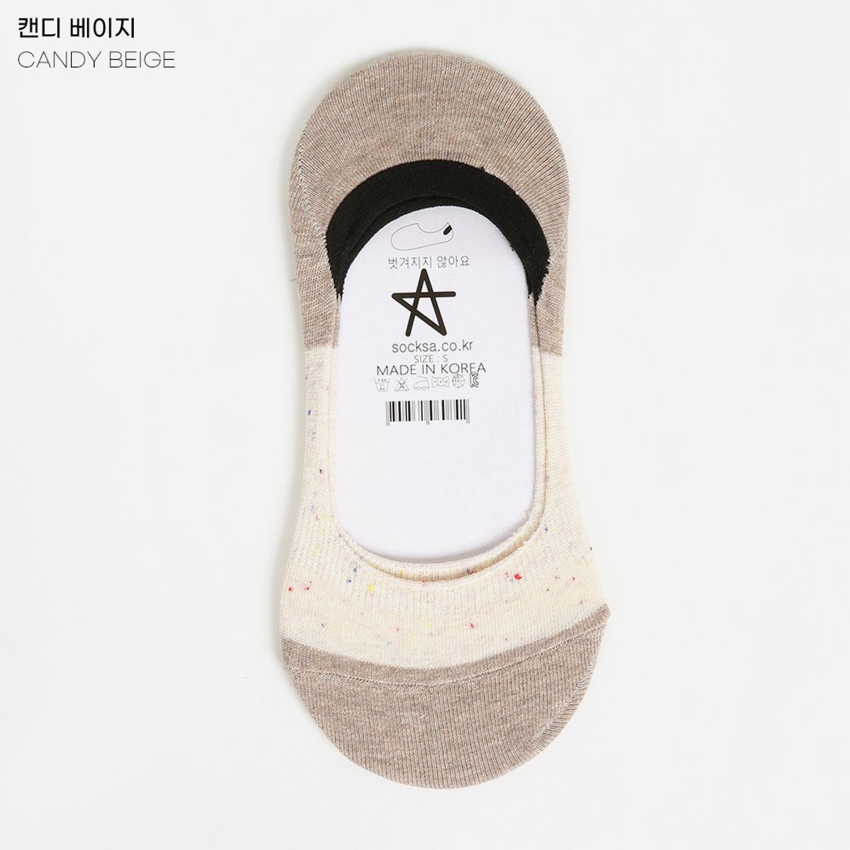 삭스에이(SOCKSA) [10PACK] U715 베이직 200N 캔디 더블밴드 리얼 페이크삭스 덧신