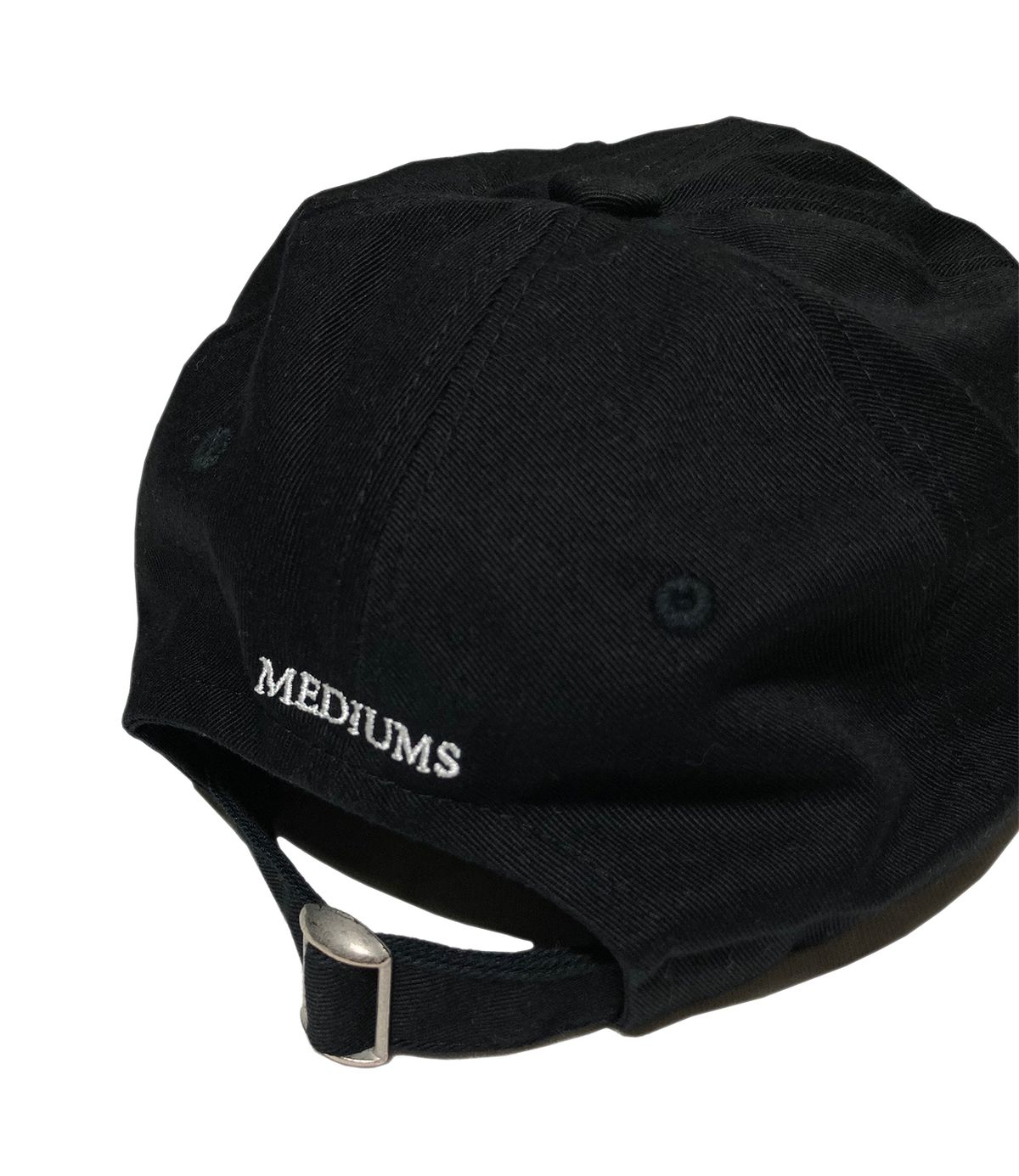 미디엄스(MEDIUMS) Lets talk about Death Ball Cap - Black/White (죽음에 관하여 자수 볼캡)