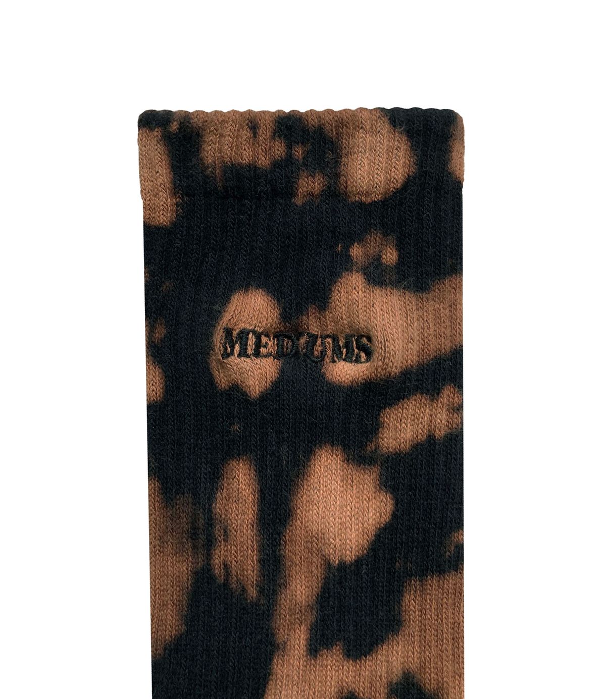 미디엄스(MEDIUMS) [3 PACK] MEDIUMS Logo Hand Bleach Tie Dye Socks - 미디엄스 로고 블리치 타이다이 양말