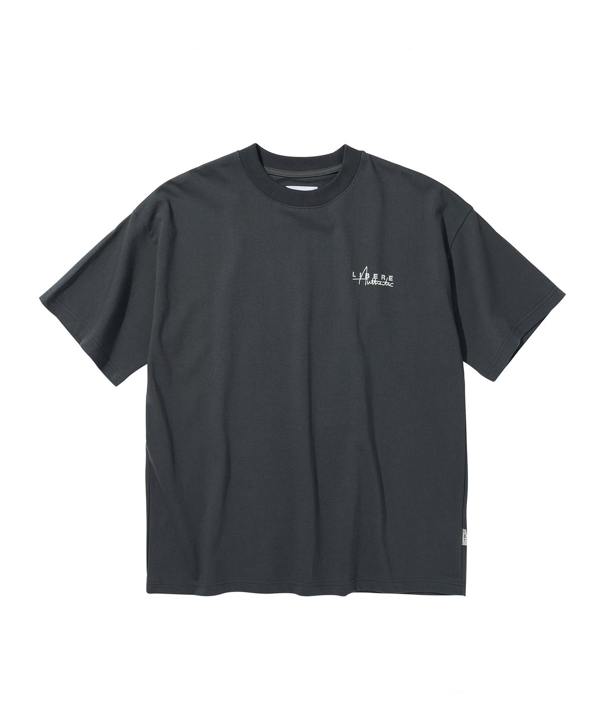 리베레(LIBERE) LIBERE AUTHENTIC LOGO TEE / CHARCOAL