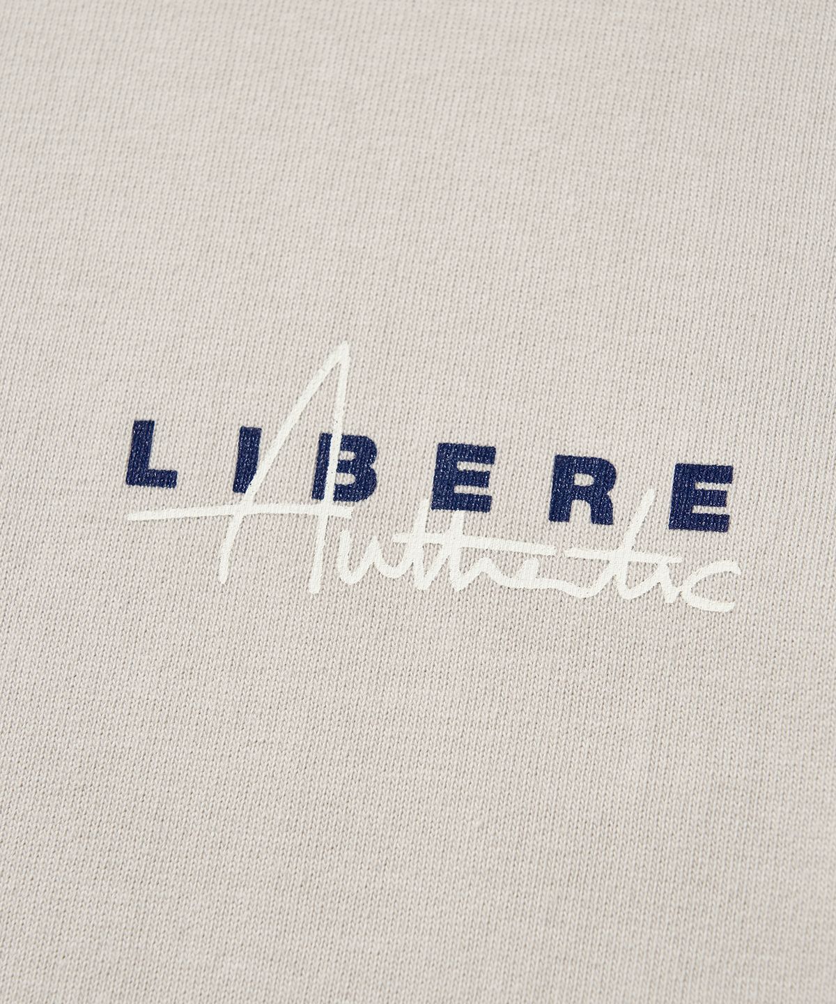 리베레(LIBERE) LIBERE AUTHENTIC LOGO TEE / LIGHT GRAY