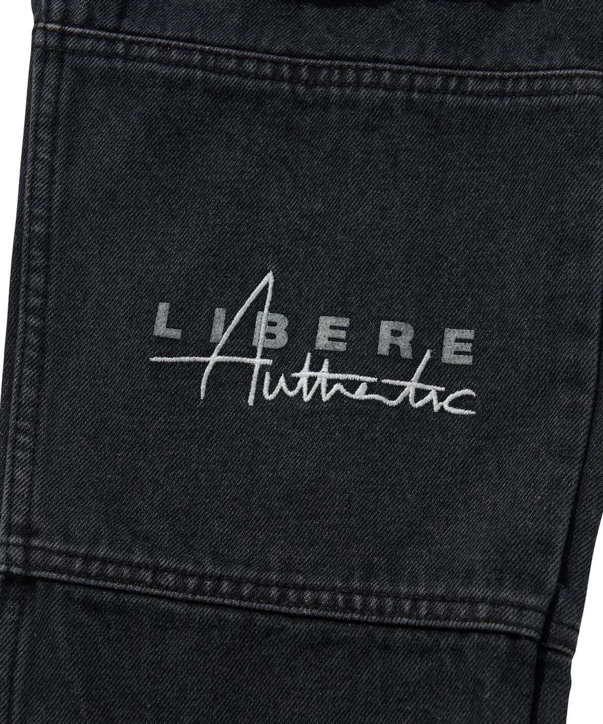 리베레(LIBERE) LIBERE DAMAGE VER2 DENIMPANTS / BLACK