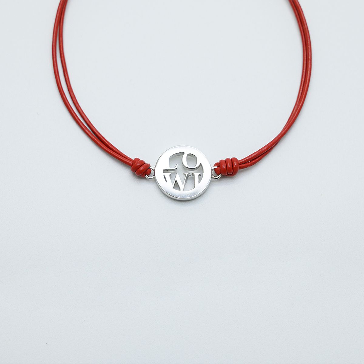 로울(LOWOOL) LOWL pendant red bracelet
