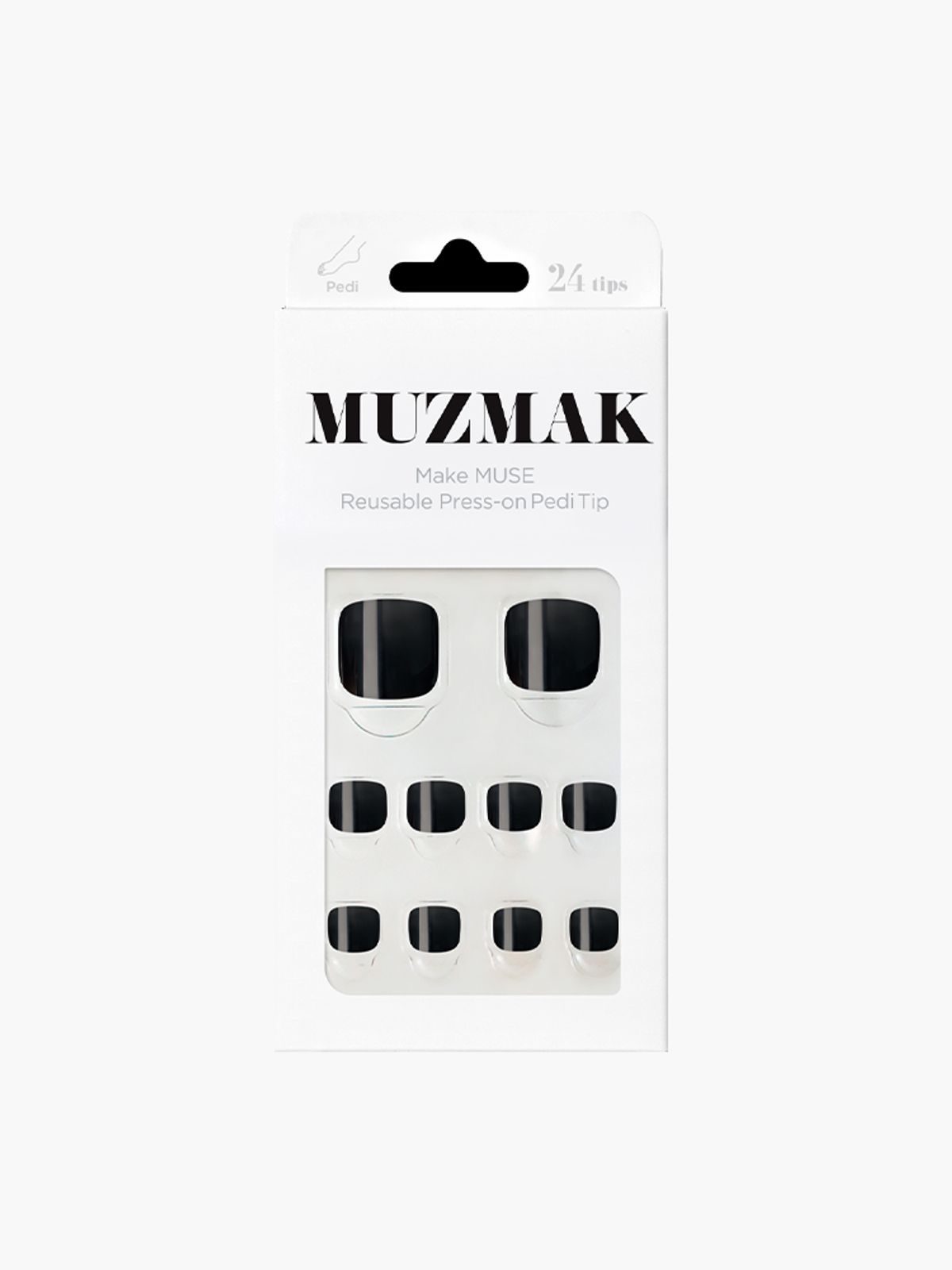 뮤즈마크(MUZMAK) 리유저블 페디팁 웨어 블랙(페디)