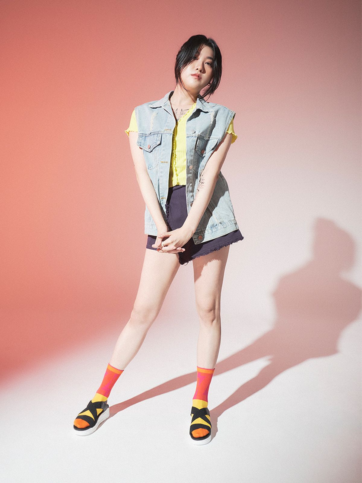 싹스오버왓에버(SOXOVERWHATEVER) Aesthetic Alternative Yellow [S] Quarter