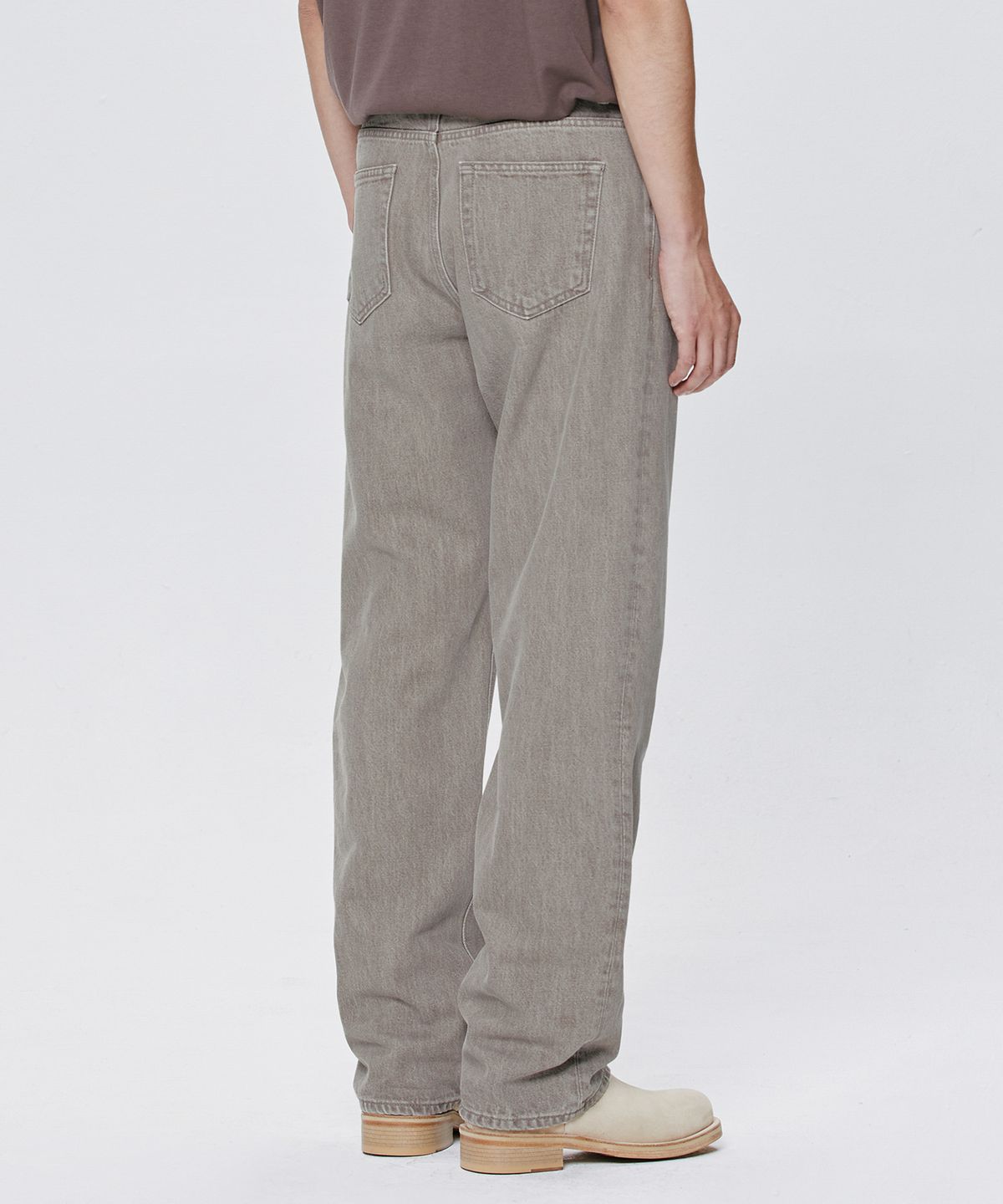 브랜디드(BRANDED) 609 HARD TWIST DENIM VINTAGE MOCHA JEANS [WIDE STRAIGHT]