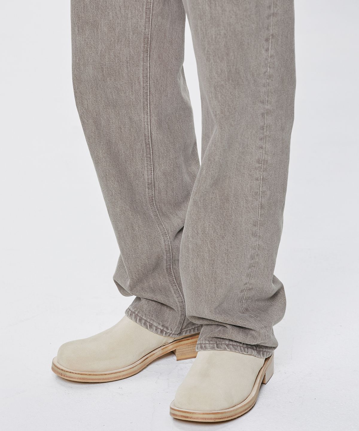 브랜디드(BRANDED) 609 HARD TWIST DENIM VINTAGE MOCHA JEANS [WIDE STRAIGHT]