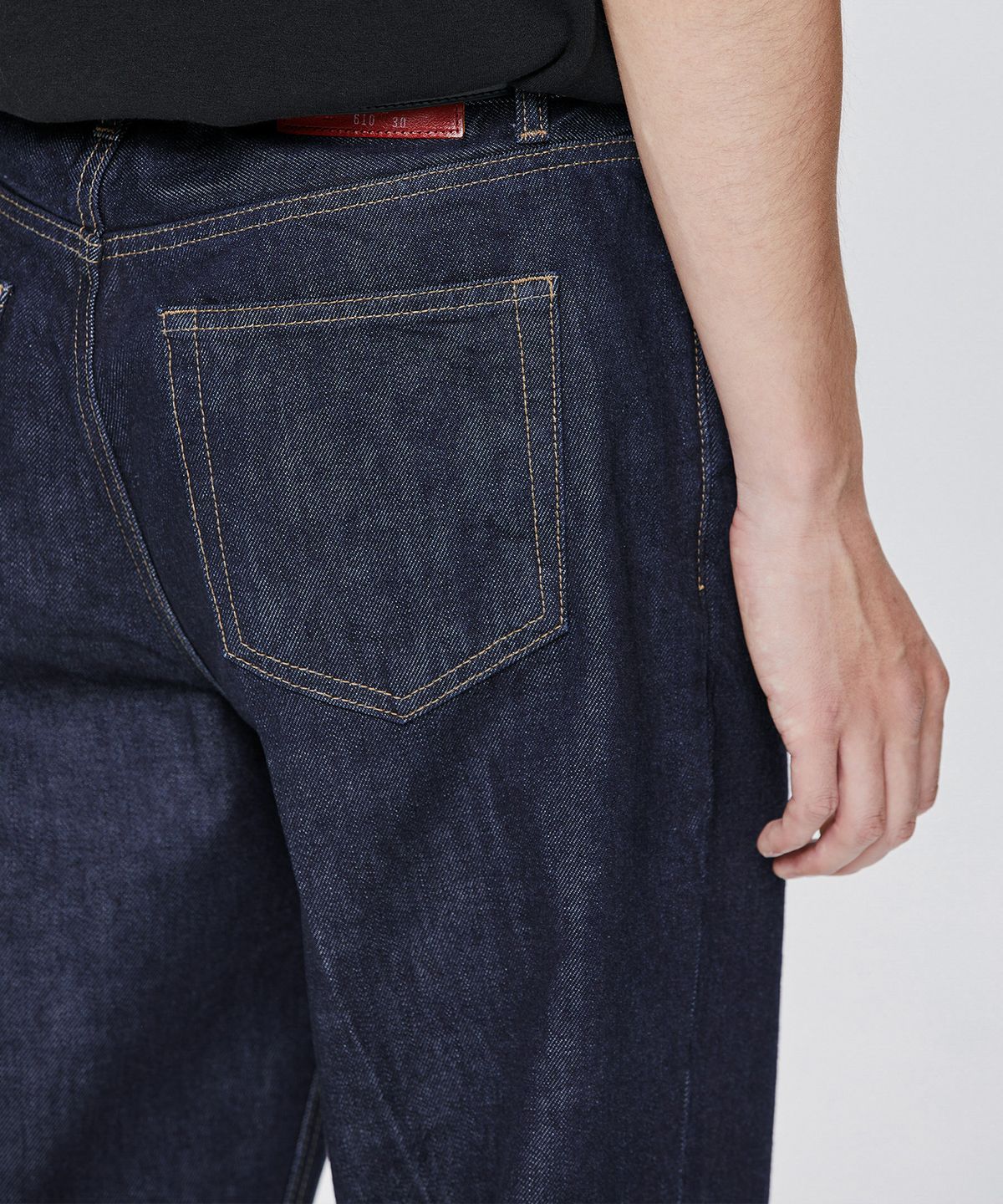 브랜디드(BRANDED) 610 HISHITOMO SUVIN GOLD INDIGO 1WASH JEANS [RELAX STRAIGHT]