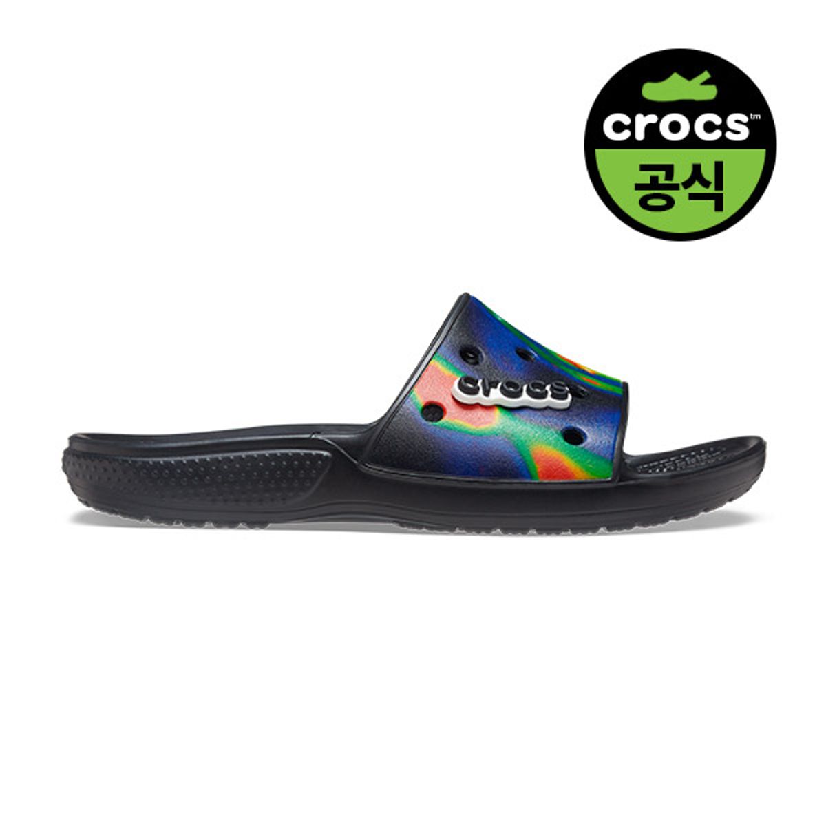 크록스(CROCS) 공용 클래식 솔라라이즈드 슬라이드 BKN (22SUSL207557)