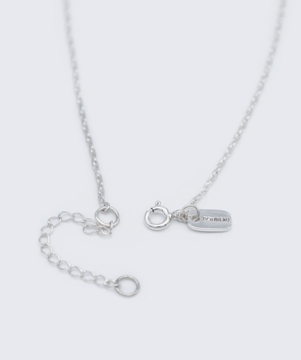봉보(BONBEAU) Collin cut link silver chain Necklace 콜린 컷 링크 체인 실버 925 목걸이