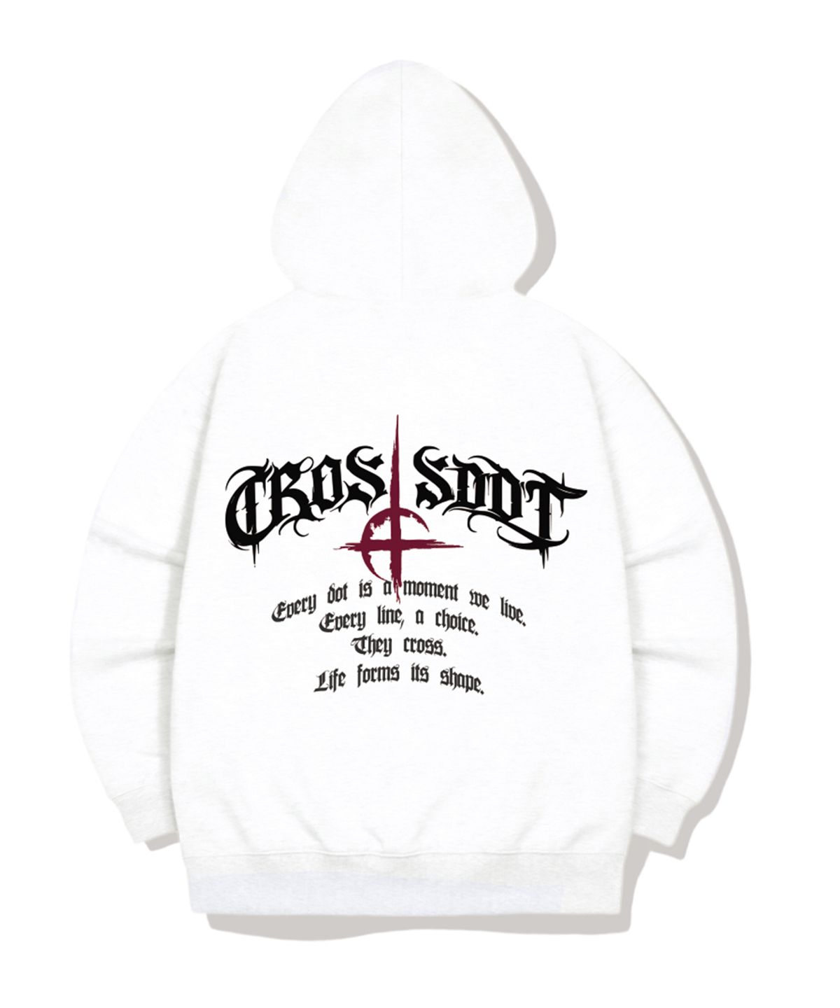 크로스닷(CROSSDOT) 다크니스 오버핏 후드티셔츠 5 Color [CRDI_4002]
