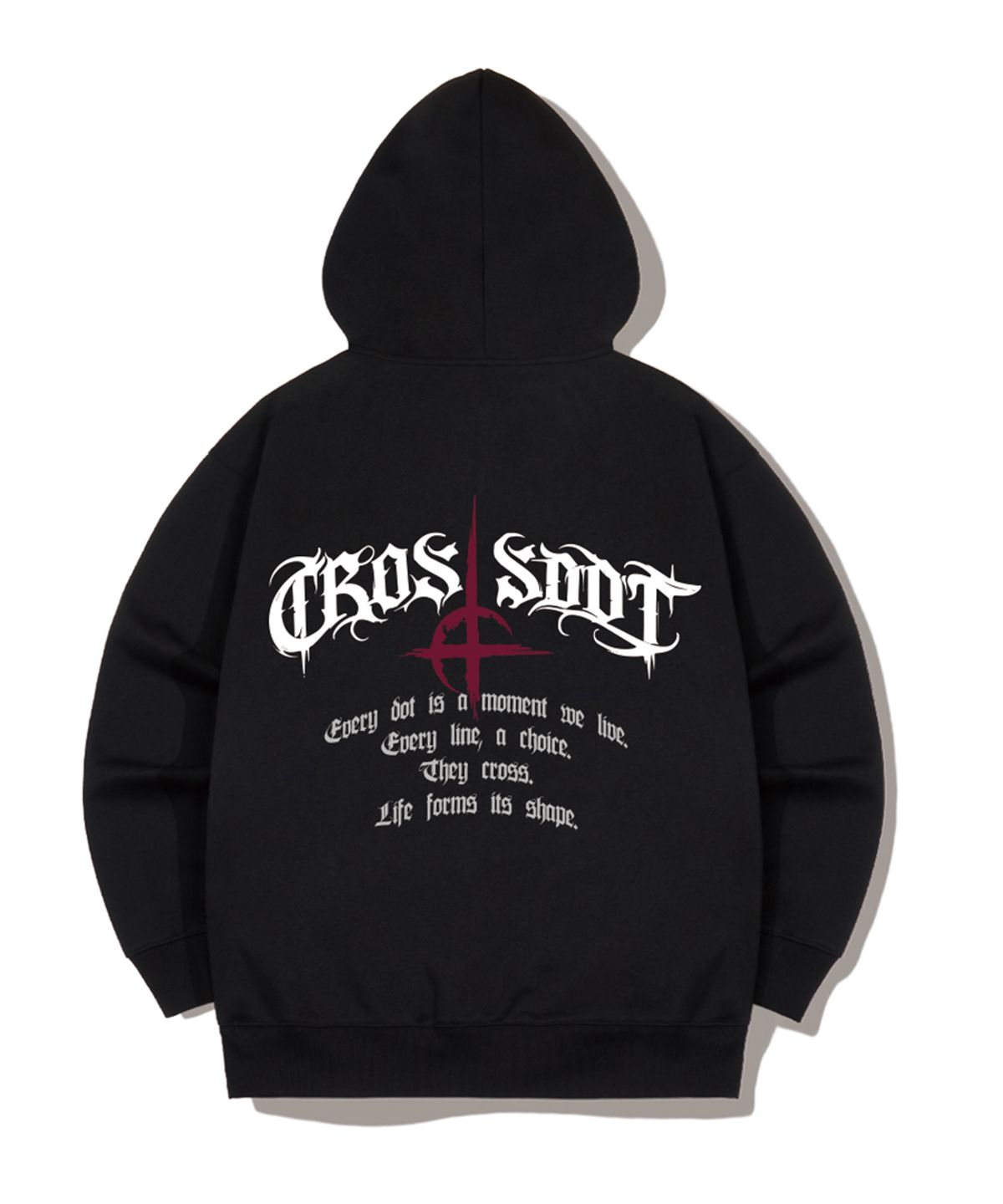 크로스닷(CROSSDOT) 다크니스 오버핏 후드티셔츠 5 Color [CRDI_4002]