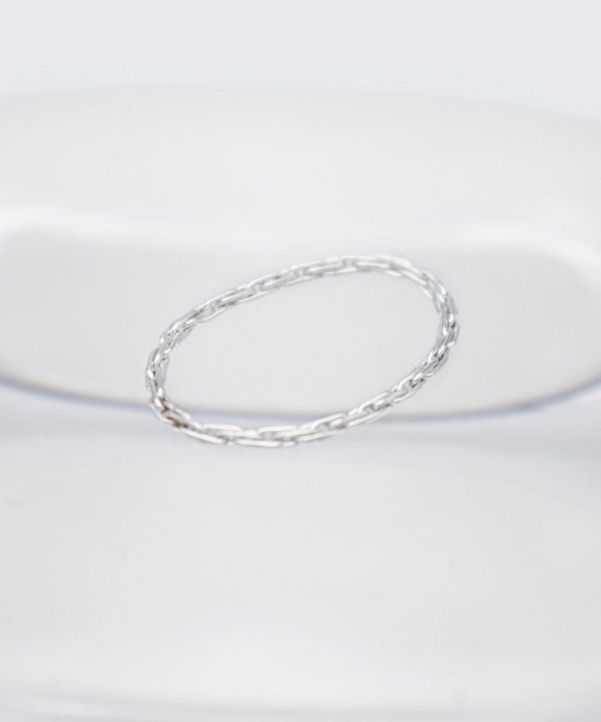 봉보(BONBEAU) Collin cut link silver chain ring 콜린 컷 링크 체인 실버 925 반지