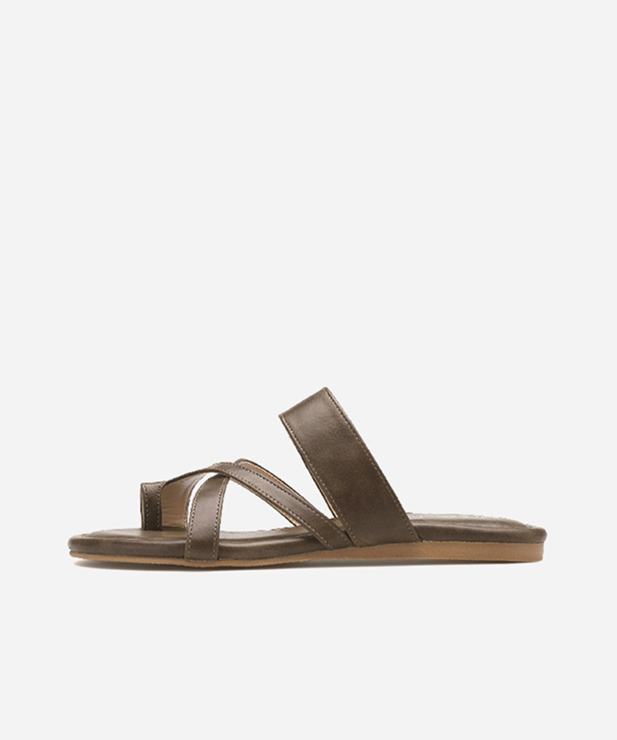 솔트앤초콜릿(SALT AND CHOCOLATE) 스티치 쿠션 토 플립 슬리퍼 412123014 (1cm/3colors)