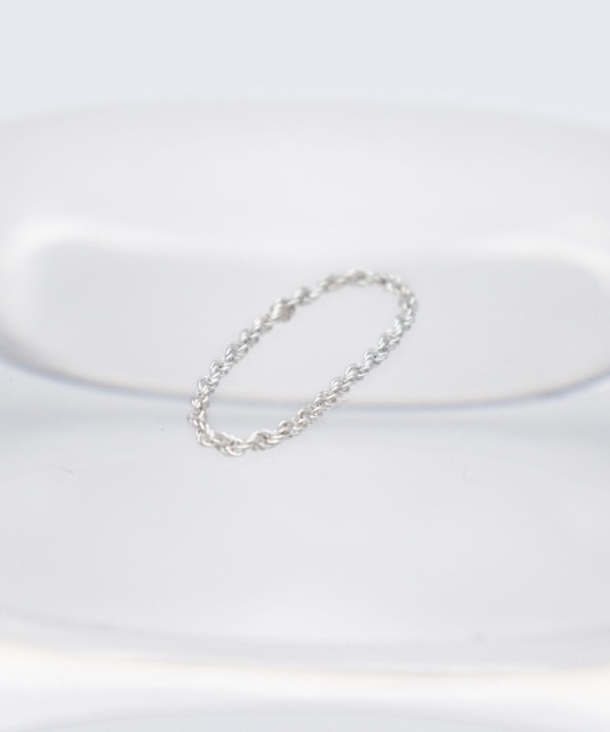 봉보(BONBEAU) Gemma twist silver chain ring 젬마 꼬임 체인 실버 925 데일리 반지