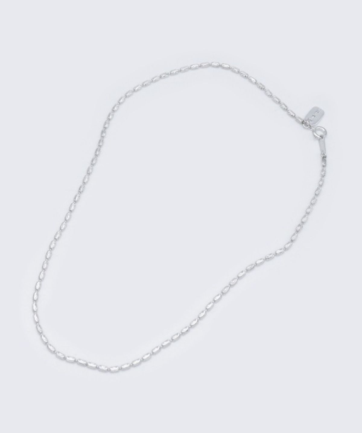 봉보(BONBEAU) Becky bean silver chain Necklace 베키 쌀알 체인 실버 925 초커 목걸이