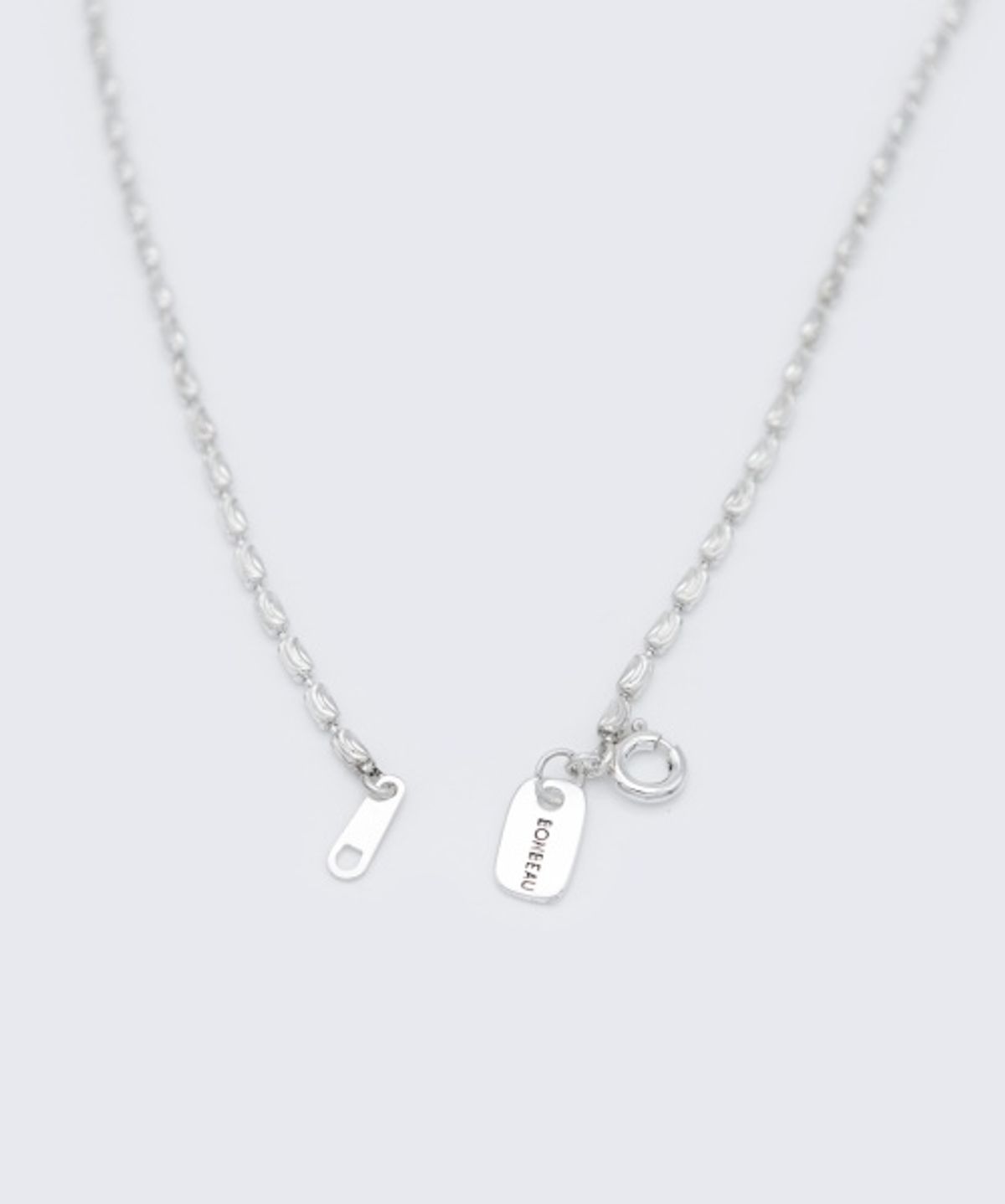 봉보(BONBEAU) Becky bean silver chain Necklace 베키 쌀알 체인 실버 925 초커 목걸이