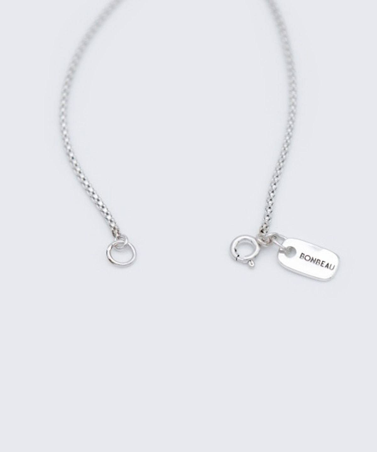 봉보(BONBEAU) Cindy cutting silver chain Bracelet 신디 컷팅 체인 실버 925 레이어드 팔찌