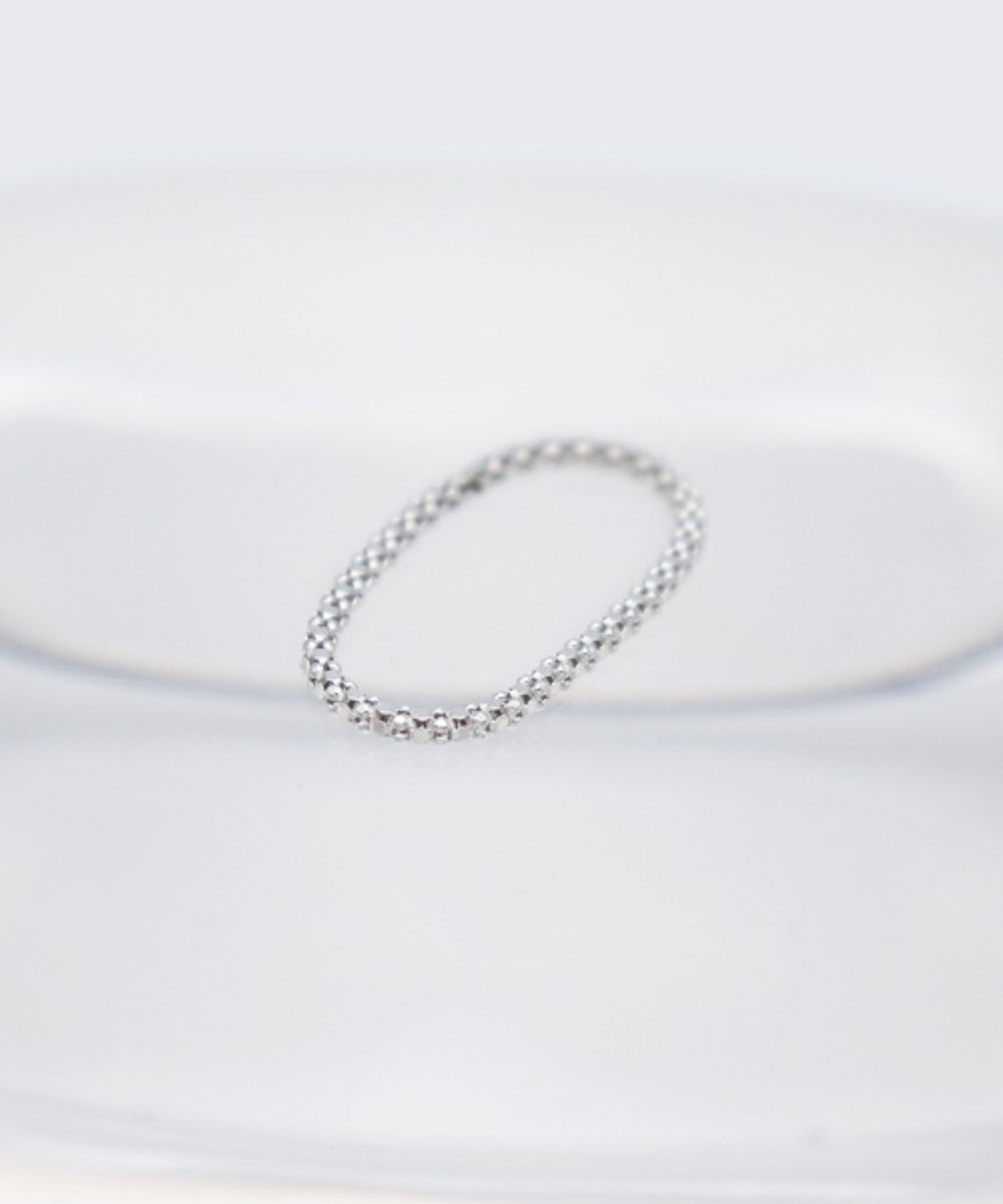 봉보(BONBEAU) Cindy cutting silver chain ring 신디 컷팅 체인 실버 925 레이어드 반지