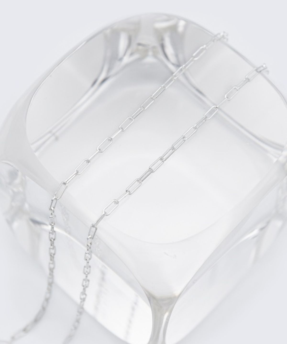 봉보(BONBEAU) Silver clip long chain Necklace 실버 925 롱 클립 체인 목걸이