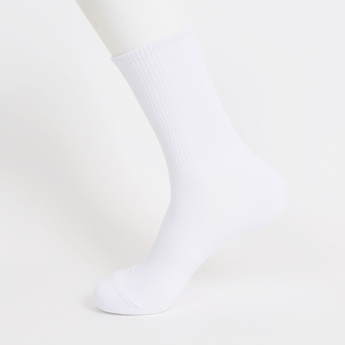 삭스에이(SOCKSA) [7PACK] 시그니처 168N 더블코튼 무지 크루 밴드 긴양말