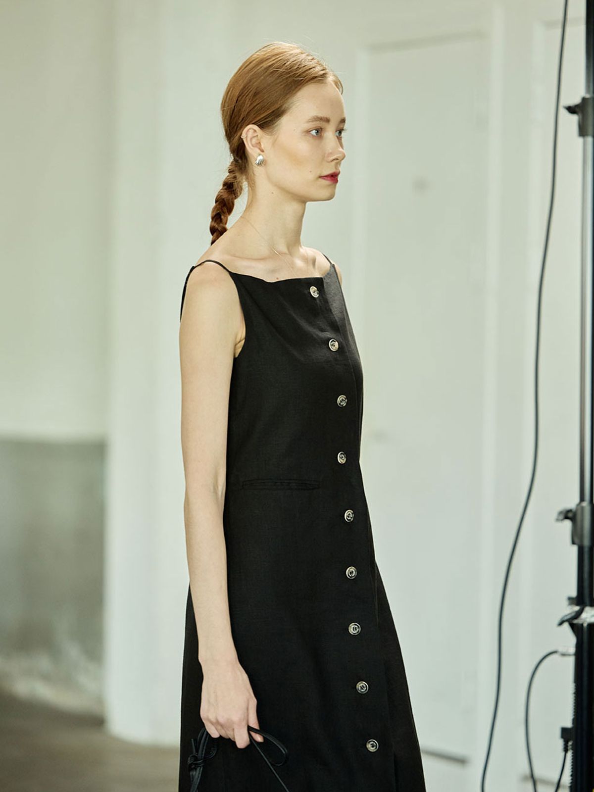 위메농(OUI MAIS NON) Edith french-linen dress