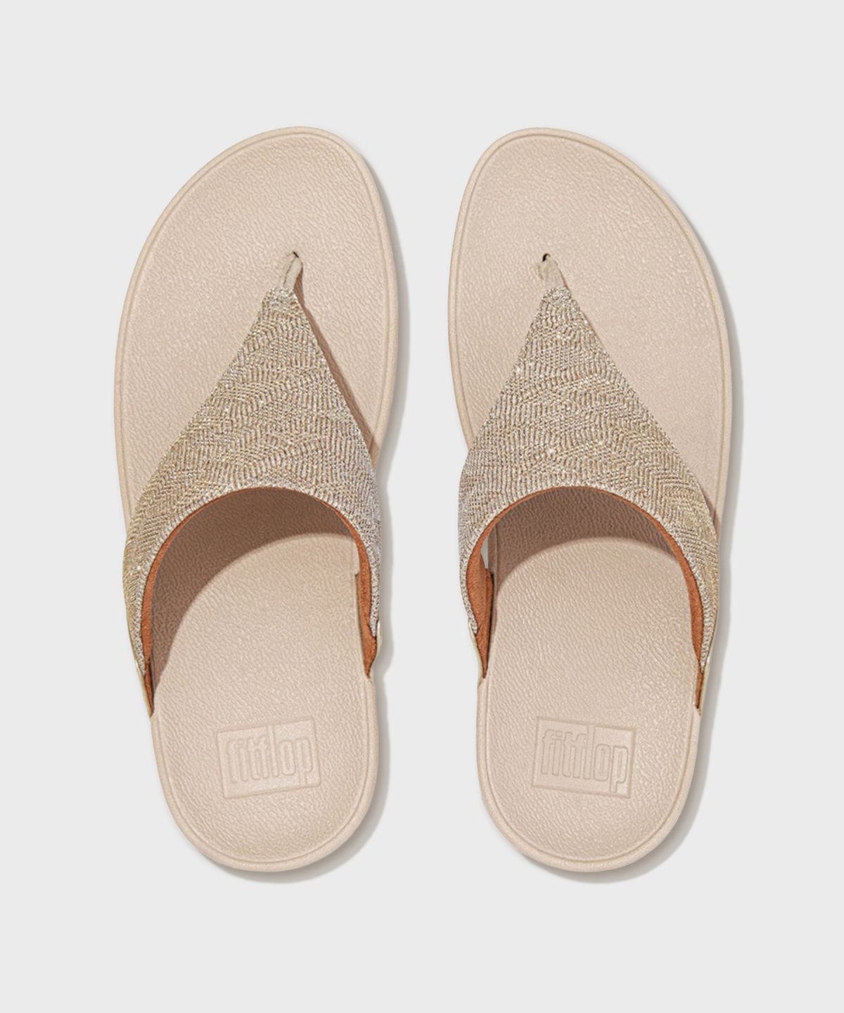 핏플랍(FITFLOP) 루루 글리츠 토포스트 쪼리 Platino