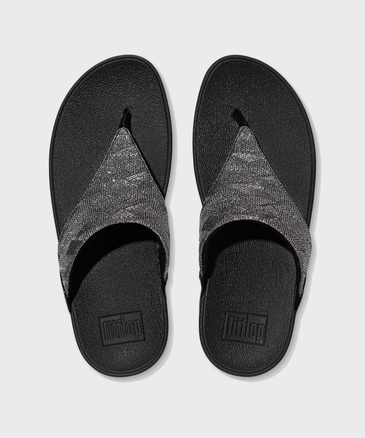 핏플랍(FITFLOP) 루루 글리츠 토포스트 쪼리 All Black
