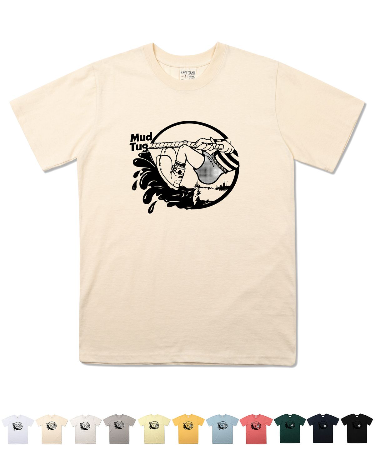 네이비팀(NAVYTEAM) NTV-MUD TUG SHORT SLEEVE