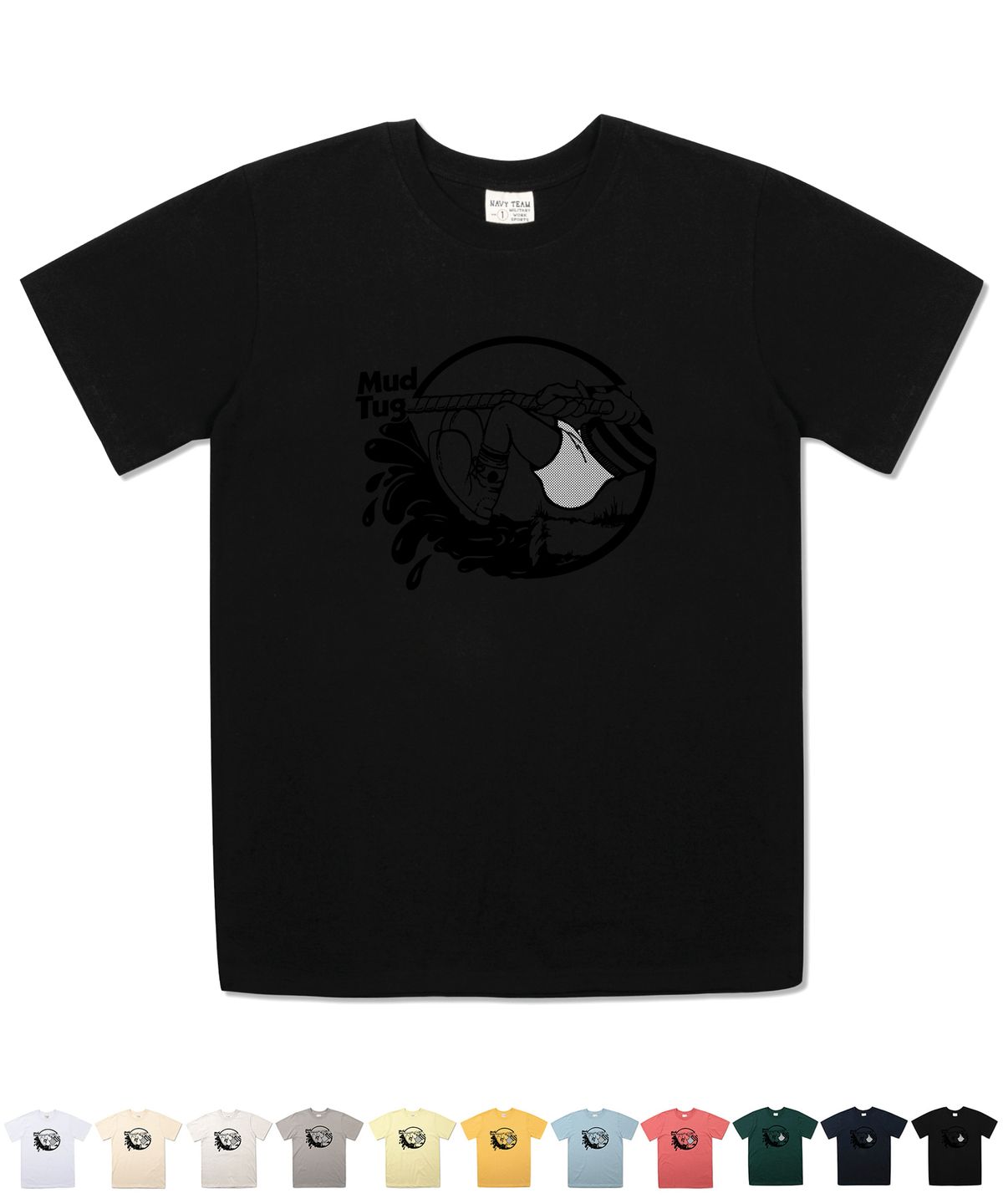 네이비팀(NAVYTEAM) NTV-MUD TUG SHORT SLEEVE