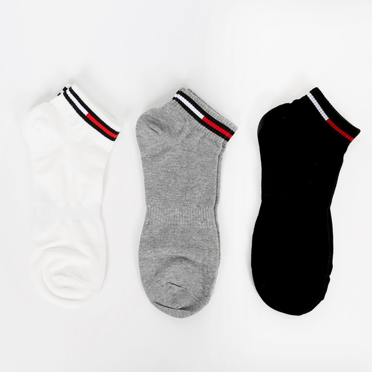 삭스에이(SOCKSA) [10PACK] 베이직 200N 몬드리안 쿼터 밴드 발목 양말