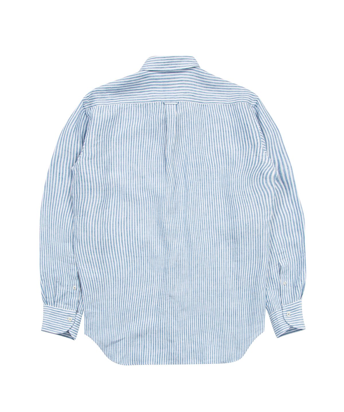 프로드셔츠(PRODESHIRT) [레귤러] L-460 빈티지 린넨 스트라이프 셔츠 (블루)
