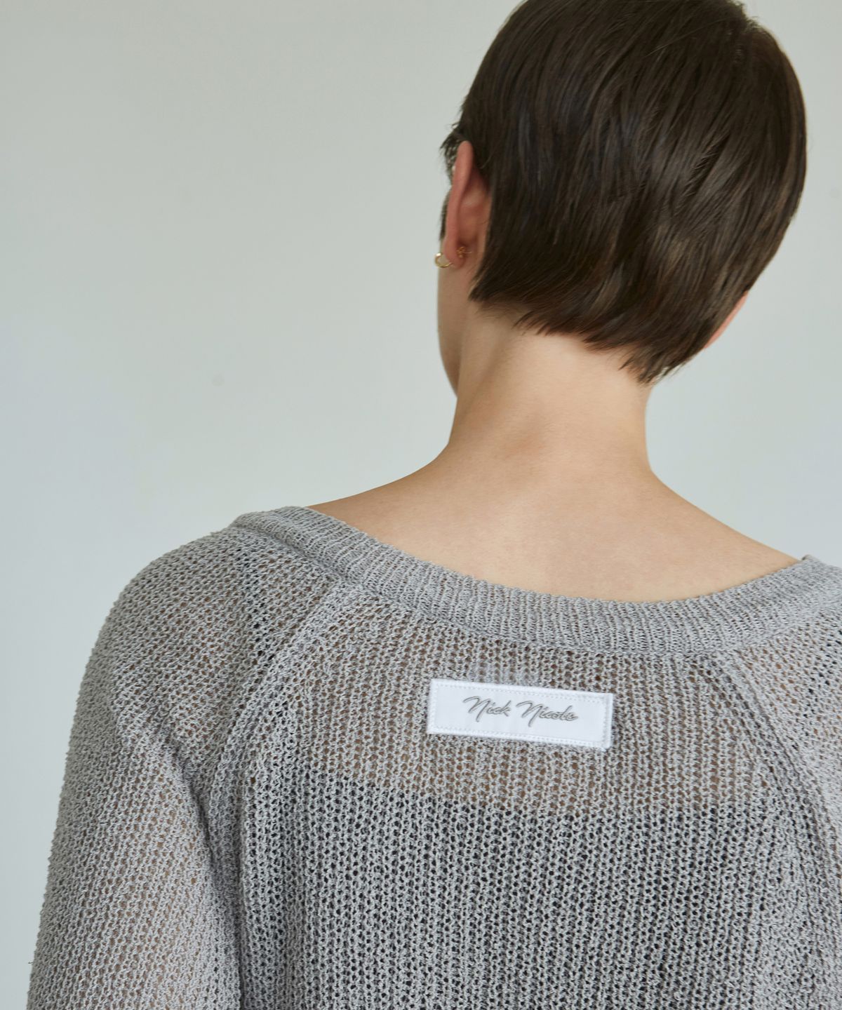 닉앤니콜(NICK&NICOLE) NICOLE BOLERO KNIT TOP_GRAY