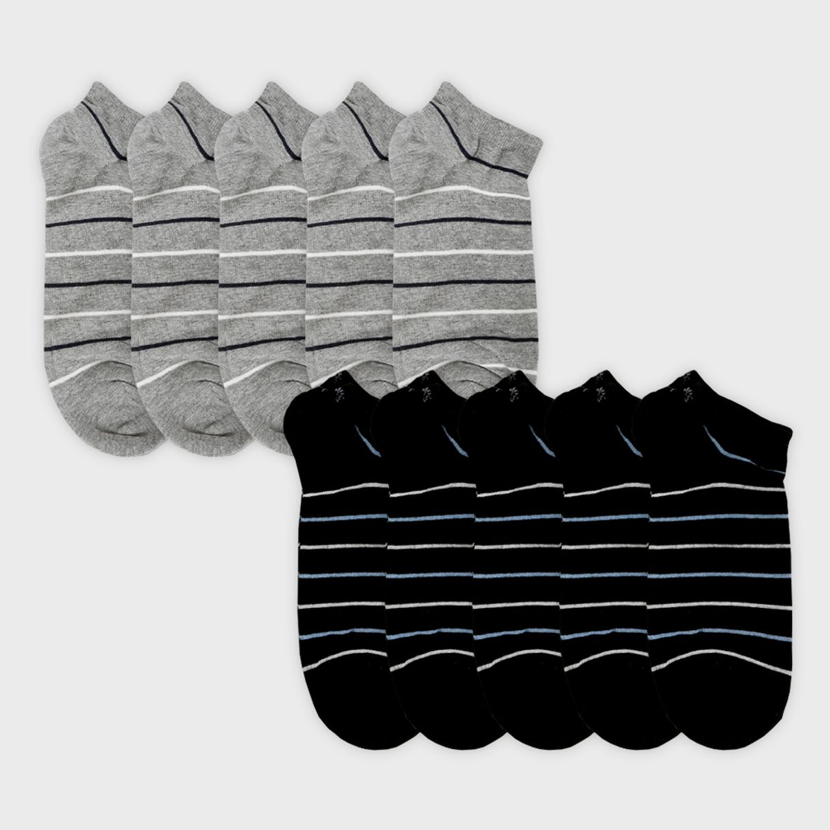 삭스에이(SOCKSA) [10PACK] 베이직 200N 링글원 쇼트 발목 양말