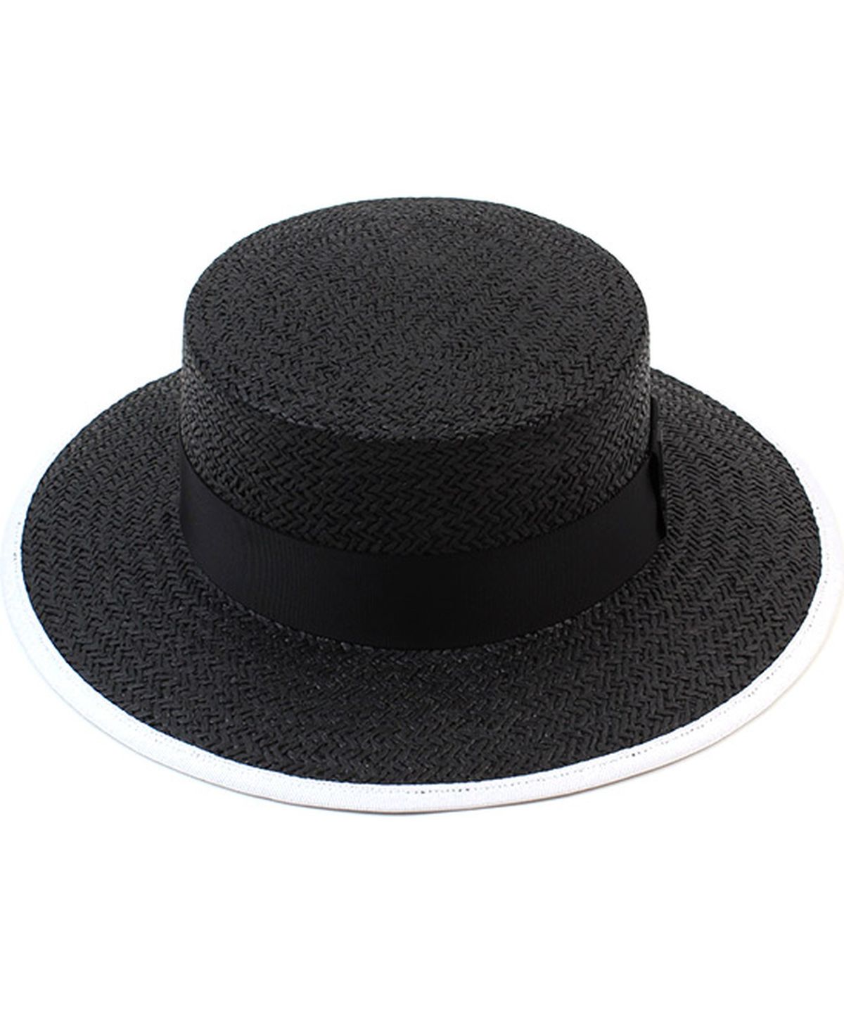 유니버셜 케미스트리(UNIVERSAL CHEMISTRY) Taping Black Long Panama Hat 파나마햇