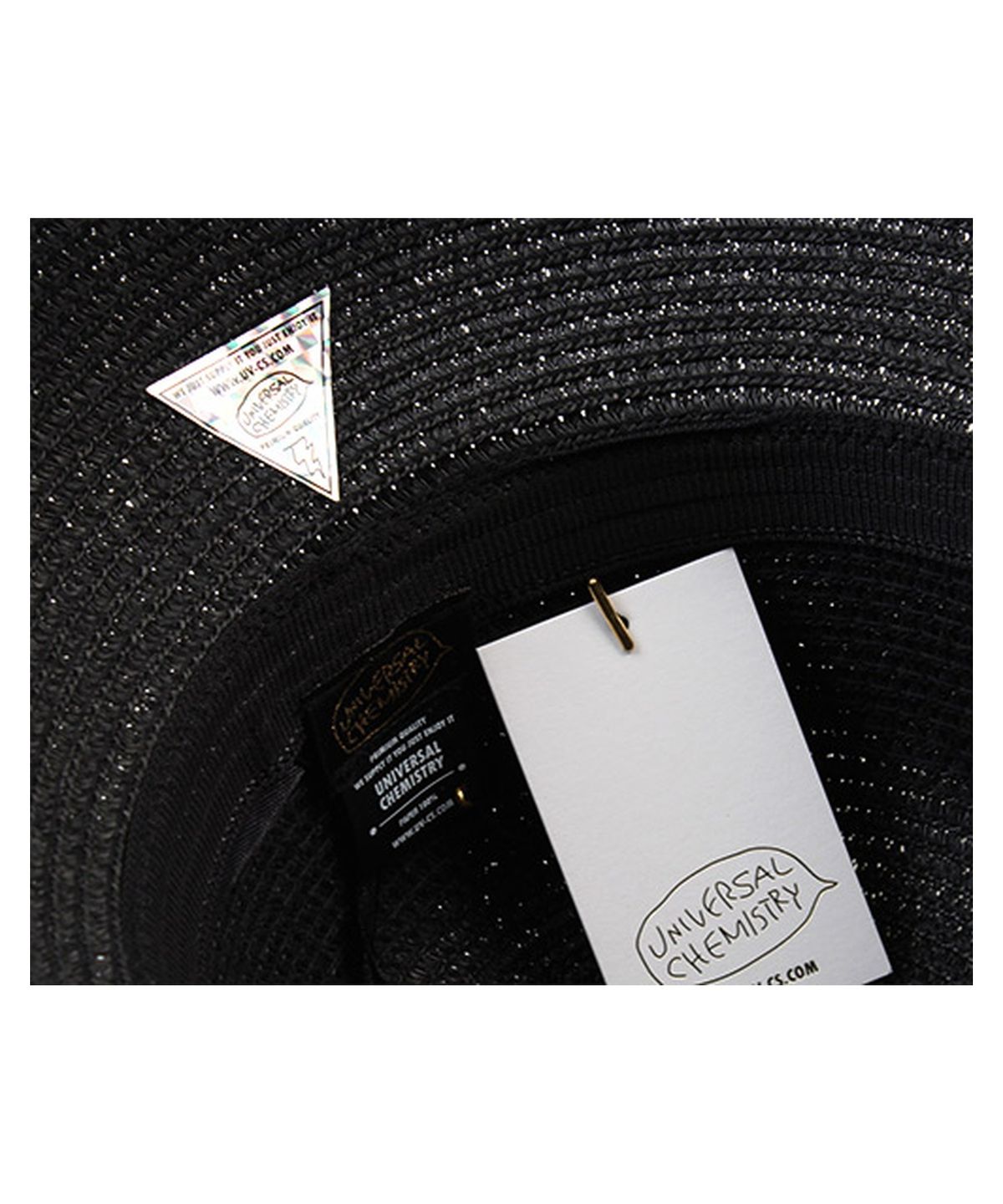 유니버셜 케미스트리(UNIVERSAL CHEMISTRY) Summer Black Bowl Panama Hat 파나마햇