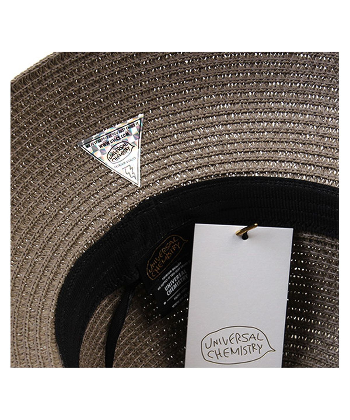 유니버셜 케미스트리(UNIVERSAL CHEMISTRY) Summer Gray Bowl Panama Hat 파나마햇