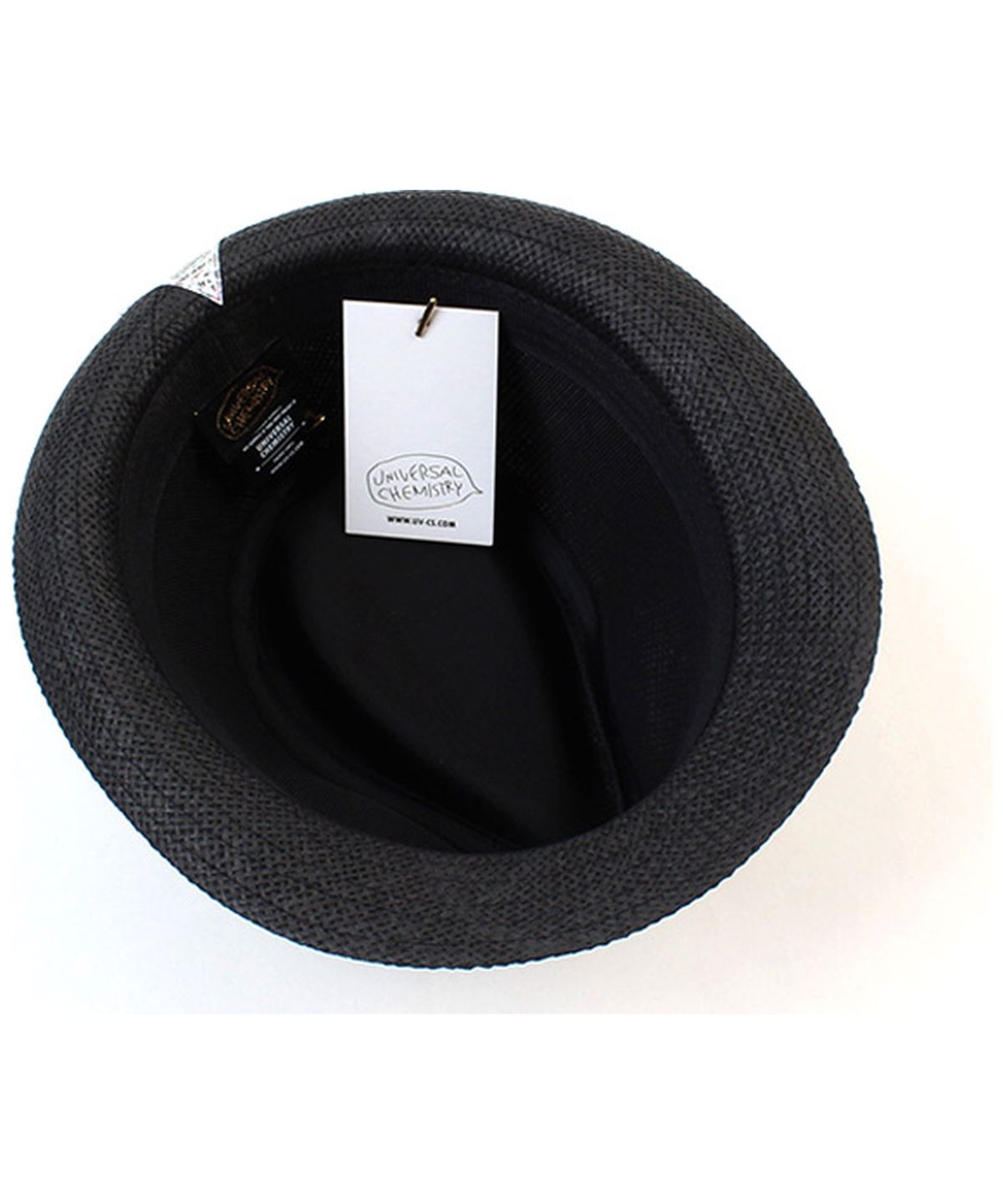 유니버셜 케미스트리(UNIVERSAL CHEMISTRY) BU Summer Simple Black Fedora 여름페도라
