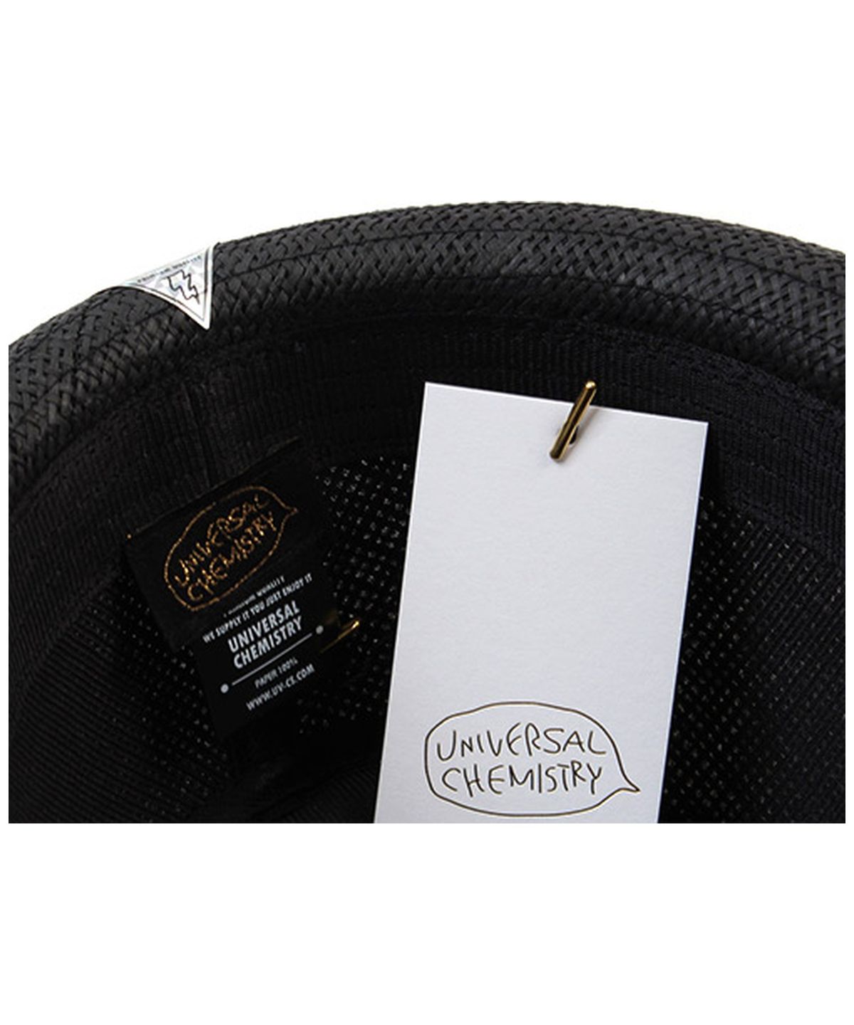 유니버셜 케미스트리(UNIVERSAL CHEMISTRY) BU Summer Simple Black Fedora 여름페도라