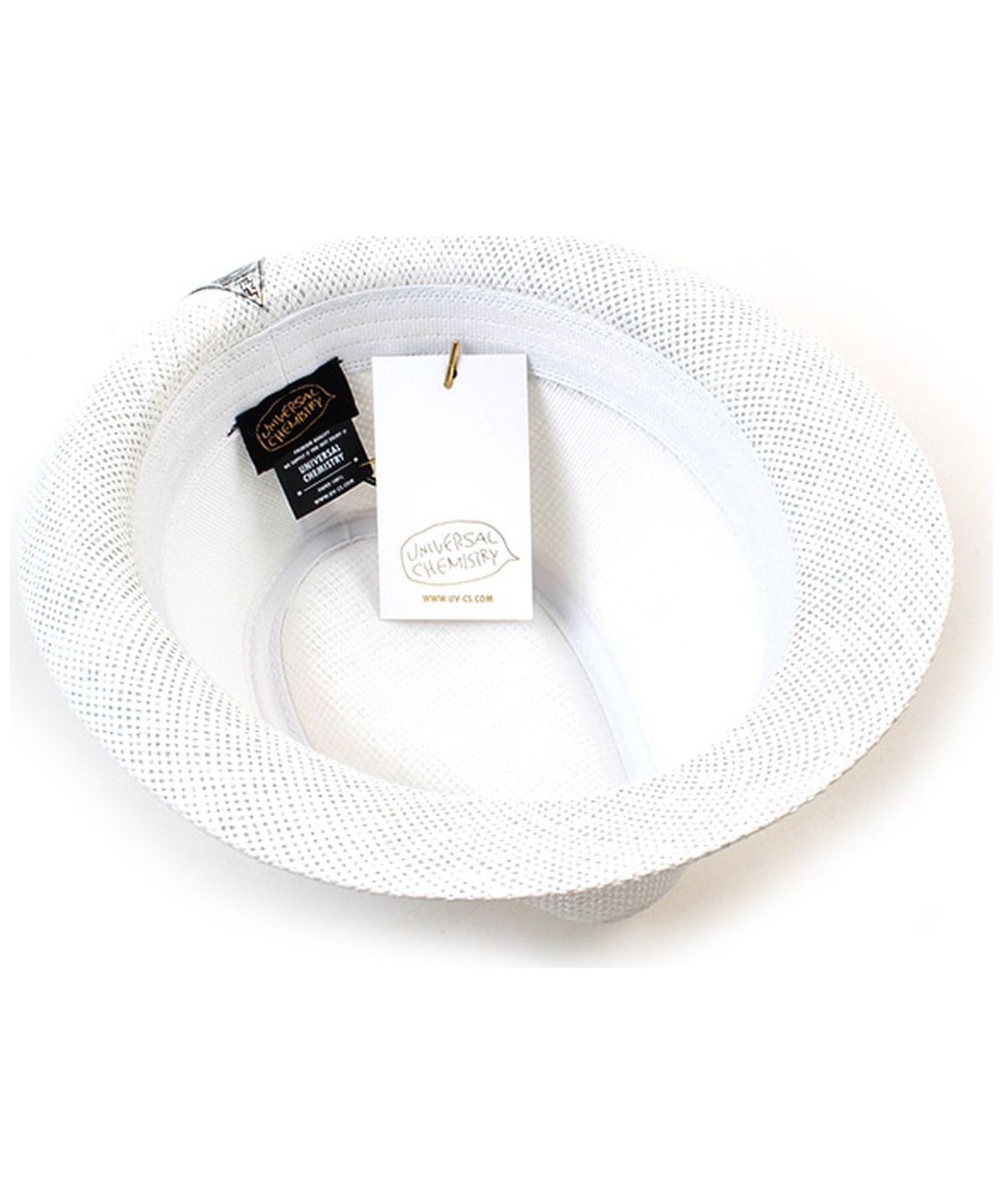 유니버셜 케미스트리(UNIVERSAL CHEMISTRY) BU Summer Simple White Fedora 여름페도라