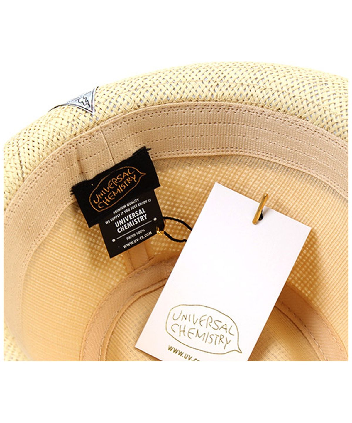 유니버셜 케미스트리(UNIVERSAL CHEMISTRY) BU Summer Simple Beige Fedora 여름페도라