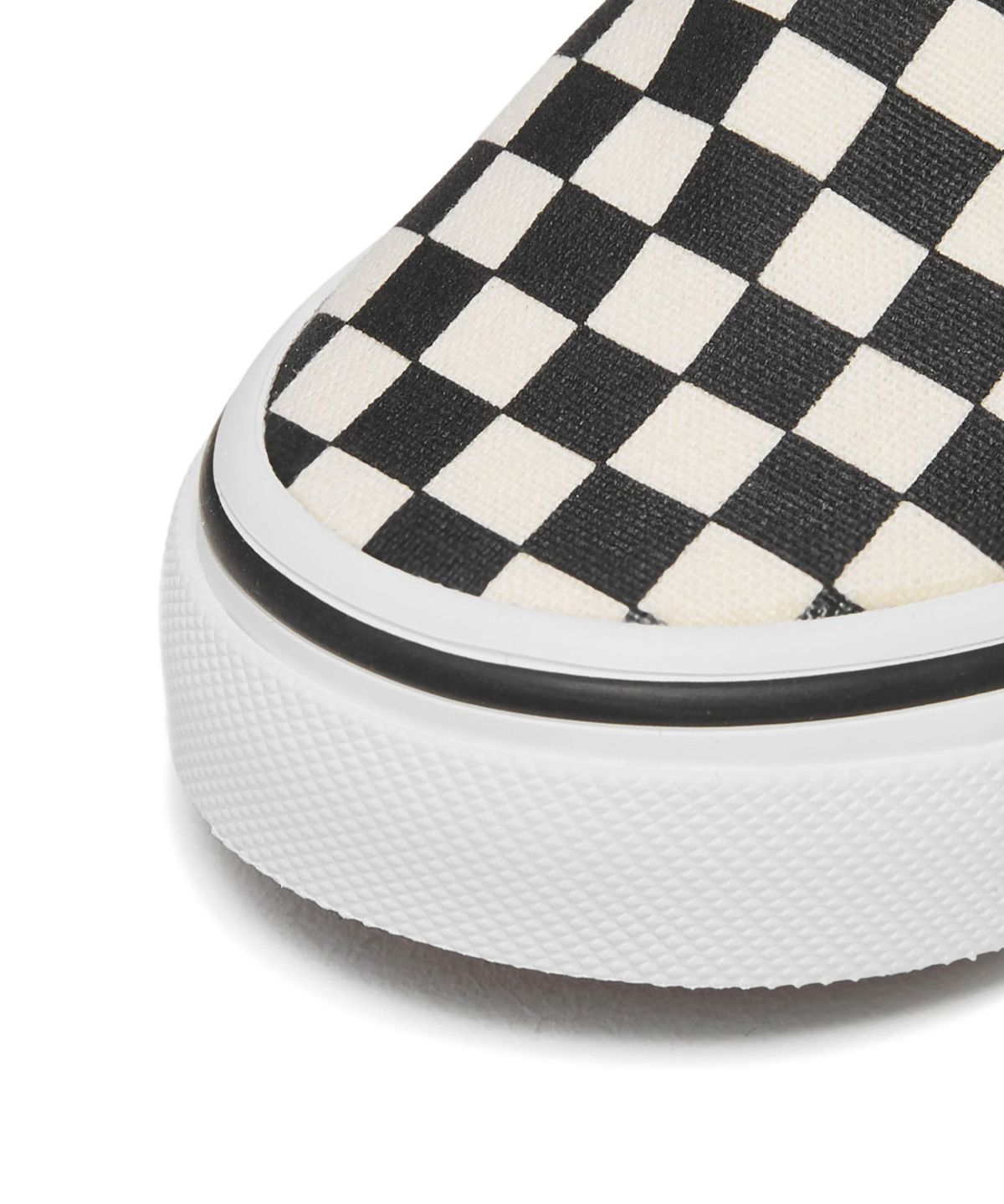 반스 키즈(VANS KIDS) 클래식 슬립온 토들러 - (체커보드) 블랙:화이트