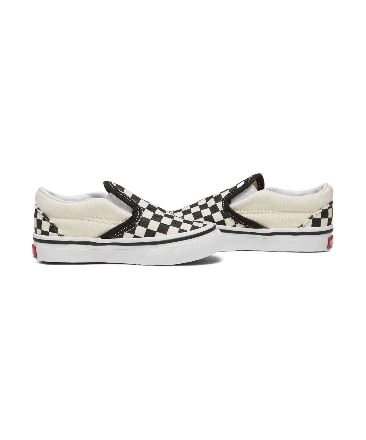 반스 키즈(VANS KIDS) 클래식 슬립온 토들러 - (체커보드) 블랙:화이트