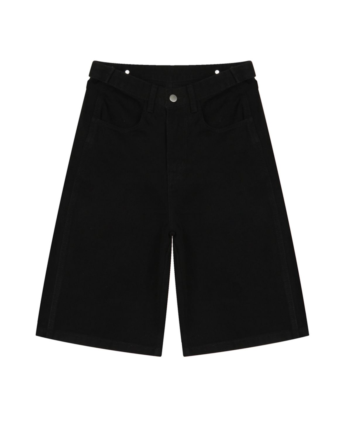 베이직라벨(BASIC LABEL) Luon Snap button Bermuda Mid-length shorts Pants 2 Color [BLSP_6002]