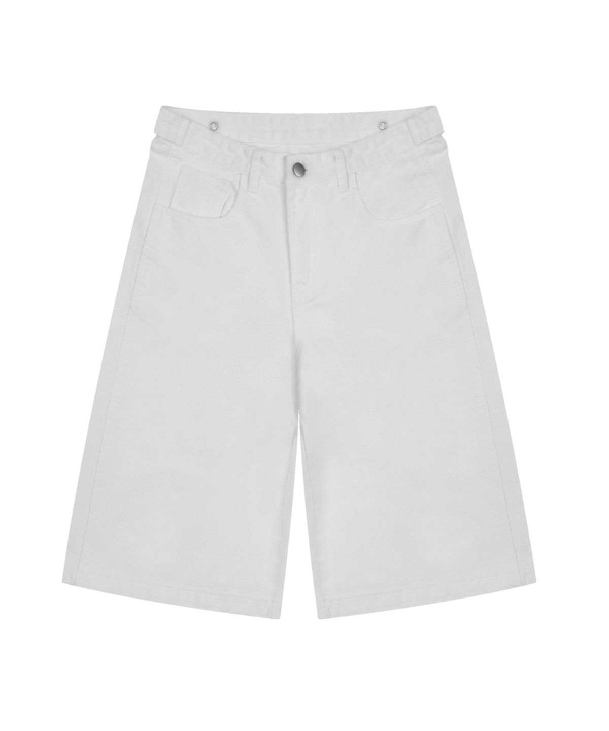 베이직라벨(BASIC LABEL) Luon Snap button Bermuda Mid-length shorts Pants 2 Color [BLSP_6002]
