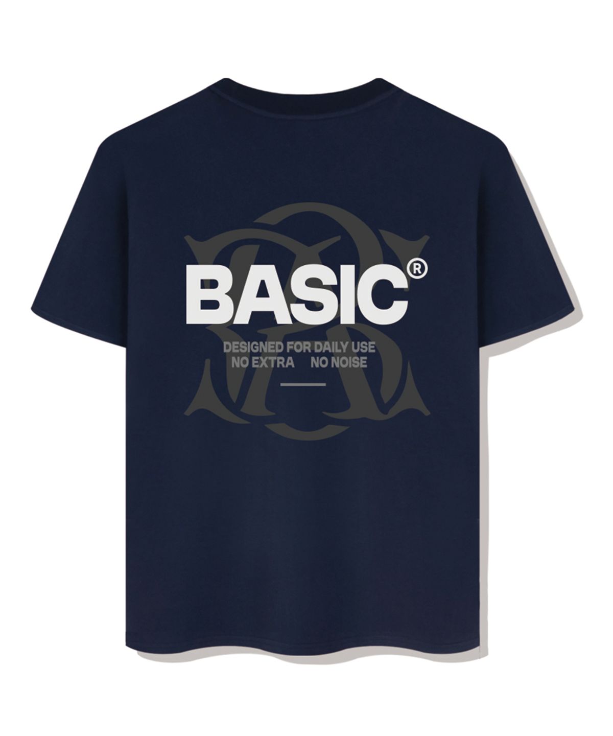 베이직라벨(BASIC LABEL) Basemark overfit short-sleeved T-shirt 4 Color [BLSE_1004]